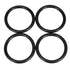 Bumper Fender Quick Release Fasteners Kit, Replacement Rubber Bands O-Rings (4-Pack)