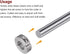 HARFINGTON 4pcs Shaft Collar, 20mm Bore Aluminum Alloy Set Screw Split Clamp-On Collars for Industry