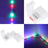 SUPERNIGHT 3528 2835 4 Pin 8mm LED Strip Connector Kit, RGB Rope Lights Gapless Solderless Clip, 32.8ft Extension Wire