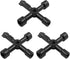 3Pcs 4-Way Multi-Functional Utilities Key, Electric Cabinet Keys for Elevator, Water Meter Valve, and Control Cabinet