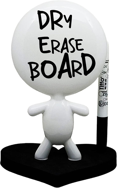Dry Erase Board - TITTO in Love, Draw Your Ideas - Labor Day - Ceramic Doll - Black Office Design Desk Gift for