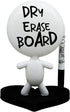 Dry Erase Board - TITTO in Love, Draw Your Ideas - Labor Day - Ceramic Doll - Black Office Design Desk Gift for