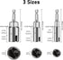 3Pcs Power Wing Nut Driver Set, SUNJOYCO 1/4" Hex Shank Slot Wing Nuts Bolt Driver Hook Drill Bit Socket Wrenches Tools Set for Panel Nuts Screws Eye C Hook Bolt & Q-Hanger (10mm, 12mm, 16mm)