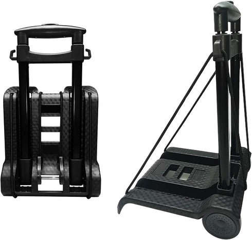 Portable Folding Hand Truck Lightweight Trolley Compact Utility Cart with 50kg/110lbs Heavy