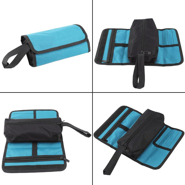 Tool Bag Roll - Foldable Maintenance Tools Storage Holder, Professional Electrician Organizer Bag