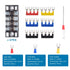73Pcs Terminal Block Set - 6Pcs 4 Positions 600V 15A Dual Row Screw Terminal Strip Block + Insulated Terminals