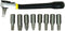 General Tools 80075 Nine-Piece Offset Ratchet Screwdriver Set