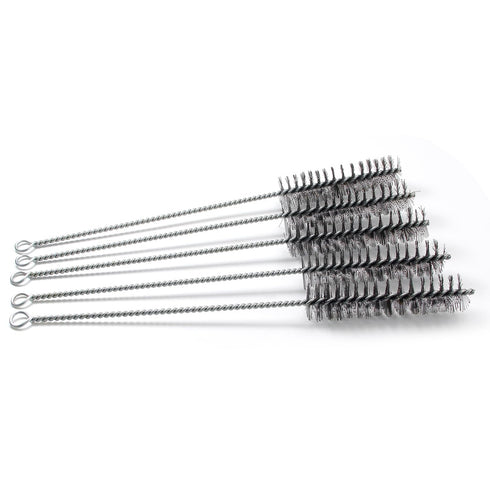 Utoolmart Wire Tube Brushes, Stainless Steel Bottle Bristle Cleaning Spiral Power Pipe Brush, 5pcs