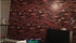 Yancorp 18" x 120" Brick Wallpaper Rust Red Peel and Stick Self Adhesive Wallpaper for Kitchen Backsplash