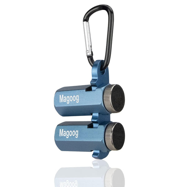 Magoog Tall Stair Gauges, Framing Square Stops with Holder, Anti-Lost Non-Slip Knobs for Circular Saw, Blue