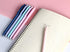 Solid Colors Mechanical Pencils 0.7mm Triangle Shape Automatic Pencil for Writing Office School Supplies, Gift Pack of 6