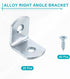 20 Set 0.79"x0.59"x0.79" uxcell L Corner Bracket Corner Brace Metal Joint Right Angle Brackets Rounded Corner Fastener