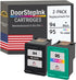 DoorStepInk Remanufactured Ink Cartridge Replacements for HP 94 1 Black and 95 1 Color for Deskjet and Officejet