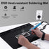 HPFIX Premium Heat Resistant Anti Static Mat, 932°F, with Grounding Wire, Plug, and ESD Wristband for Electronics