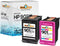 Remanufactured for HP 901XL CC654AN Black and HP 901 CC656AN Color Ink Cartridge, High Yield Replacement, 2 Pack