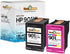 Remanufactured for HP 901XL CC654AN Black and HP 901 CC656AN Color Ink Cartridge, High Yield Replacement, 2 Pack