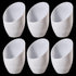 6 1.65 Inch/42mm CHGCRAFT PCS Plastic Lamp Shade Replacement Horseshoe Lampshade White Replacement Lamp Covers for LED