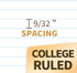 SUNEE 4 Pack Spiral Notebooks, College Ruled, 1-Subject, 8 x 10-1/2 inch, 70 Sheets per Notebook for School