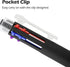 Baile 6 in 1 Multifunctional Pen, 0.7 mm Ballpoint Pen with 5 Colors and 0.5 mm Mechanical Pencil in One