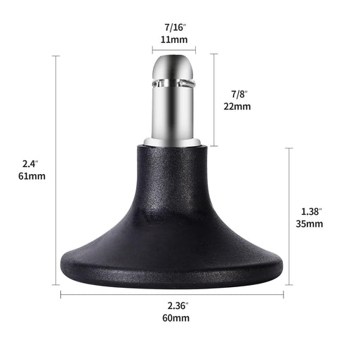 Bell Glides Replacement Swivel Caster Wheels to Fixed Stationary Castors,Adjustable Castor Low Profile Stool with Separate Self Adhesive Felt Pads 5pcs