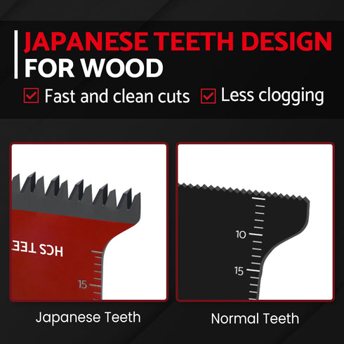 Oscillating Saw Blades for Wood, 6 PCS Multitool Blades for Wood, Plastic, Curved Edge Long Power Oscillating Tool Blades Japanese Teeth by S&F STEAD & FAST