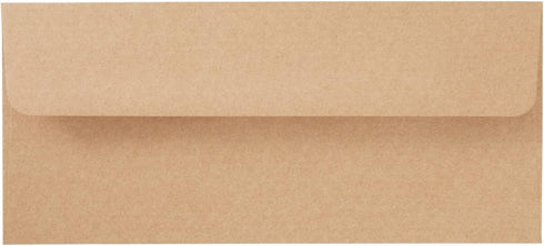 Juvale 100-Pack #10 Brown Kraft Paper Business Envelopes for Checks, Invoices, Gift Certificates, Mailing Letters