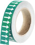 PATIKIL White on Green Arrow Tape Vinyl Stickers, 30mm/1.2" for Pipe Markers, 1 Roll