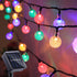20 Feet 20 LED Solar String Lights, IP65 Waterproof Crystal Globe Fairy Lights for Outdoor Garden, Wedding, Party Decor