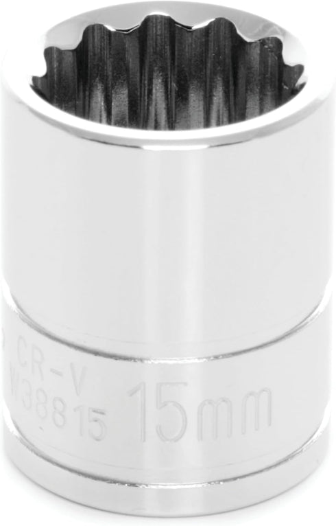 Performance Tool W38815 12-Point Socket, 3/8-Inch Drive, 15mm by Performance Tool