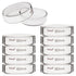 stonylab 10pk Glass Petri Dishes, 60x15 mm Autoclavable Borosilicate Glass Cell Culture Dishes