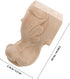 4pcs 10x5.5cm SHERCHPRY Solid Wood Furniture Legs Couch Feet Replacement Dresser Legs with Carved Design for Sofa