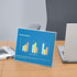 NIUBEE Acrylic Sign Holder 8.5x11 Inches 3 Pack Landscape Slant Back Clear Paper Frames for Office Display