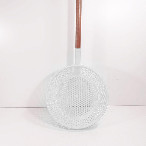 Round Plastic Sieve Large Sifting Pan with Handle Garden Soil Compost Sifter Thickened for Farming Food Screening Fish