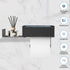 FUNLEU Toilet Paper Holder with Shelf, Self Adhesive Toilet Paper Holder with Storage, Wipe Holder for Bathroom