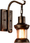 Luling Vintage Glass Wall Sconce Fixtures, Rustic Nordic Glass Wall Light Fixtures