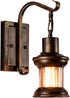 Luling Vintage Glass Wall Sconce Fixtures, Rustic Nordic Glass Wall Light Fixtures