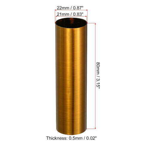E12 3.1 Inch 12 MECCANIXITY Candle Socket Covers, Tall Metal Chandelier Sleeves Candelabra Base Sockets Fit to Most