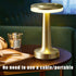 Portable LED Table Lamp - Touch Sensor, 3 Levels Brightness, Rechargeable Battery, Night Light for Kids Nursery, Gold