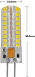 G4 Bulbs 5W(Equivalent 50W T3 12VAC/DC 3000K Pack 4 LED Light to Halogen Replacement) Bi-pin Base JC Type Warm White