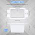 8pcs BE1-8 (1 Gang) Electrical Outlet Box Extender, Power Single Gang Box Extender Heavy Duty with 16pcs Screws Switch Outlet Extension Box Accessories Plastic Unit Receptacle Extender (White)