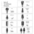 Tungsten Carbide Burr Set, Carving Bits with 1/8 inch Shank, Double Cut Engraving Bits, Rotary Tool Accessories for