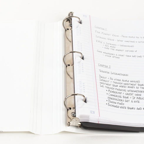 Five Star 3 Ring Binder, 1 Inch Binder with D Rings, Customizable Clear View Cover, White