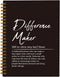 Difference Maker Appreciation Gift, Meeting Notebook for Work, Thank You Gifts for Leader Mentor Manager Boss, 5.5 x