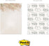 Pampas Grass Sticky Note Pads, 4" x 6" Repositionable Boho Sticky Notes, 50 Sheets Per Pad, Set of 5 Designs, Made in