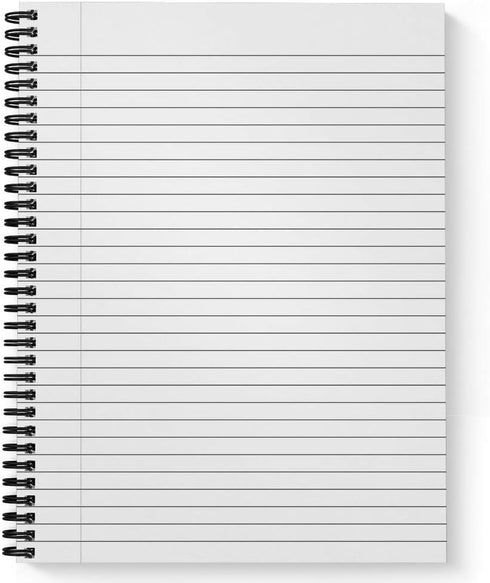Softcover Oh Snap 8.5" x 11" Punny Spiral Notebook/Journal for Kids, 120 Wide Ruled Pages, Durable Gloss Laminated Cover