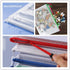 Mesh Zipper Pouch Document Bag, A4 Letter Size Waterproof Plastic Zip File Folders for Office Supplies, 40 Pack in 10