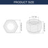 uxcell 25Pcs 1/4"-28 Nylon Insert Hex Lock Nuts, Carbon Steel Self-Locking Nylon Insert Stop Nut for Industrial Construction Fasteners, Color Zinc&White