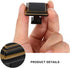 4pcs Cabilock Zinc Alloy Solid Single Hole Furniture Cabinet Drawer Handles, Black Brass Wardrobe and Bedside Table