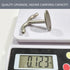 Zinc Alloy Double Prong Ceiling Hook, Towel/Robe Clothes Hook for Closet, Pack of 6