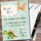 The Card Zoo Green Watercolour Dinosaur Personalized Childrens Birthday Party Thank You Cards